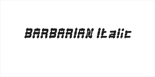 BARBARIAN Italic Logo