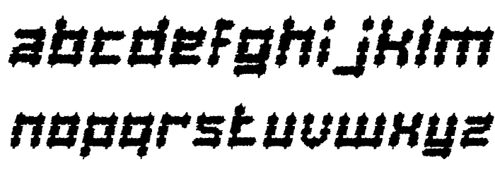 BARBARIAN Italic Font LOWERCASE