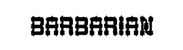 BARBARIAN  नि: शुल्क फ़ॉन्ट्स डाउनलोड