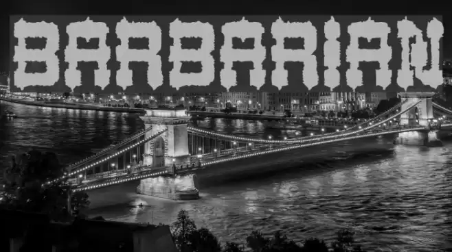 BARBARIAN Font examples