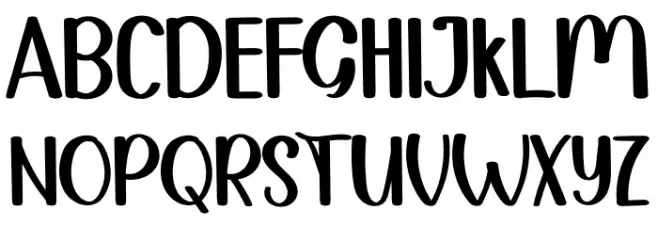 BARBERA 字体 大写