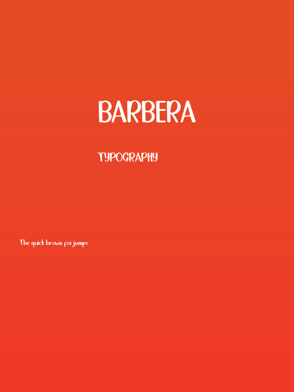BARBERA Poster