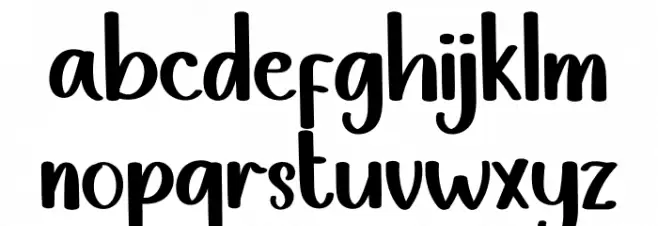 BARBERA 字体 小写