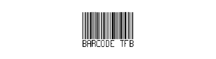 BARCODE TFB  免费字体下载