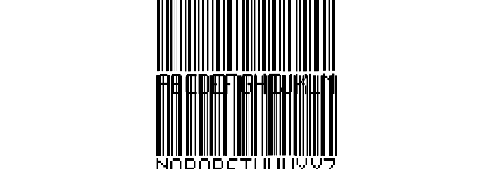 BARCODE TFB Font LOWERCASE
