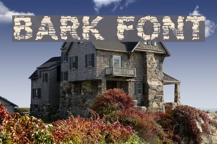 BARK Font examples