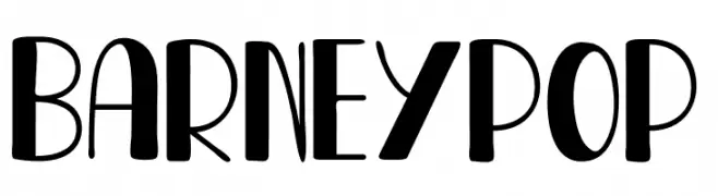 BARNEY POP  Frei Schriftart Herunterladen