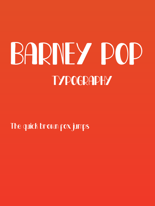 BARNEY POP Poster