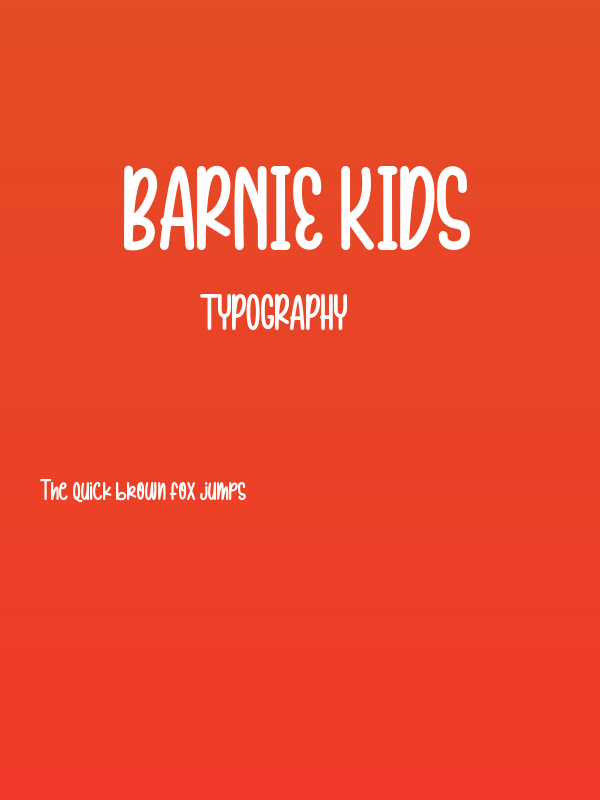 BARNIE KIDS Poster