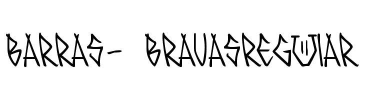 BARRAS- BRAVASRegular  baixar fontes gratis