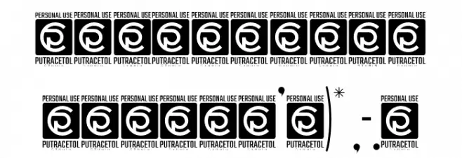 BARSTRIP Free Font OTHER CHARS