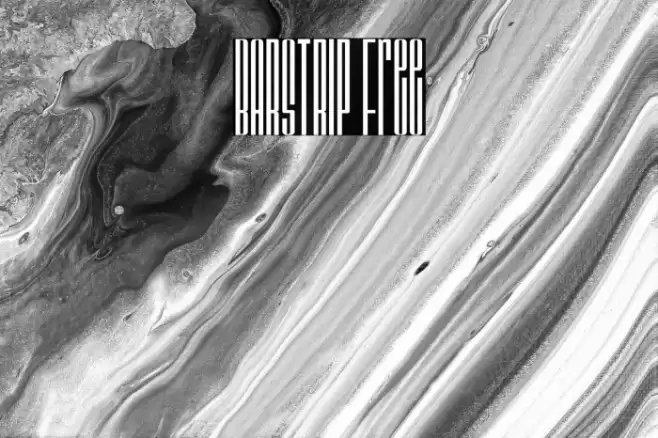 BARSTRIP Free Font examples