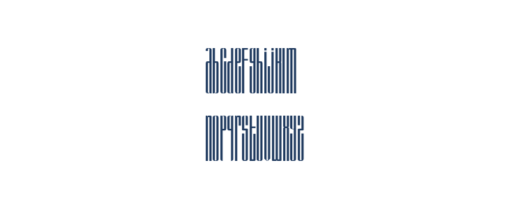 BARSTRIP Free Lowercase