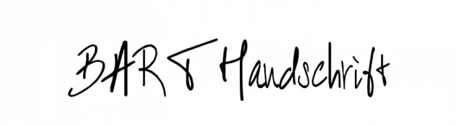BART Handschrift  免费字体下载