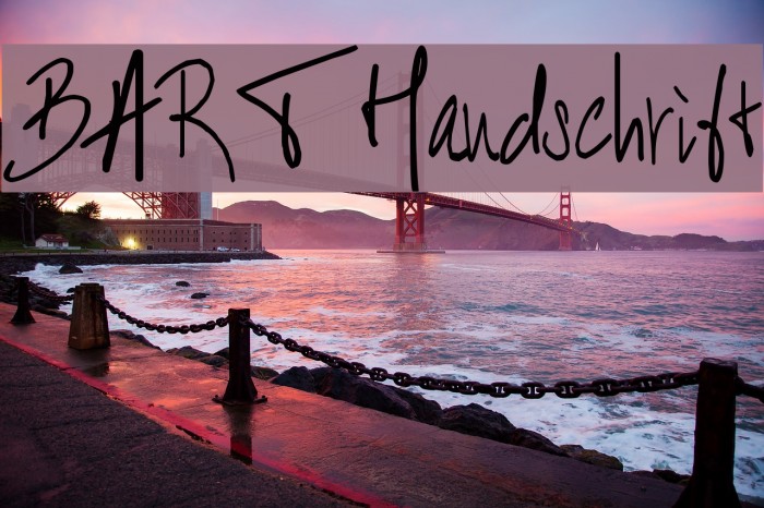 BART Handschrift Font examples