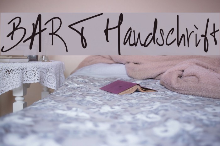 BART Handschrift Font examples