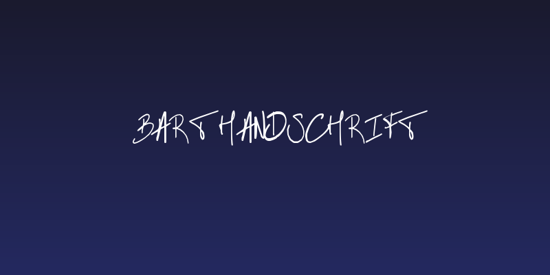 BART Handschrift Social Header