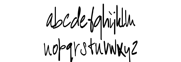 BART Handschrift Font LOWERCASE