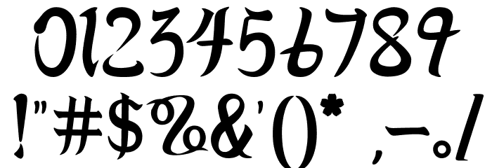 BASARA Font OTHER CHARS
