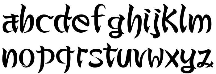 BASARA Font LOWERCASE