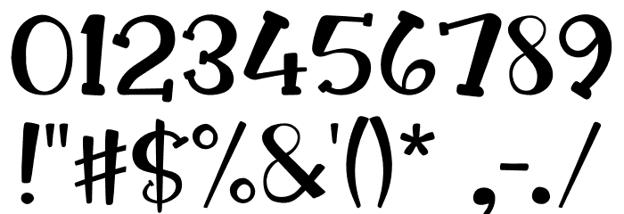 BASTA Sweet Font OTHER CHARS