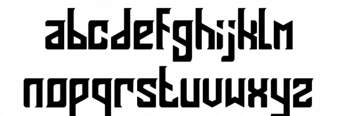 BASTERU Font LOWERCASE