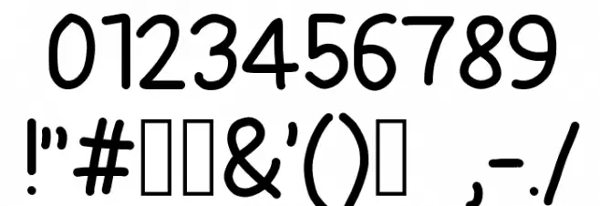 BASTILLE Font OTHER CHARS