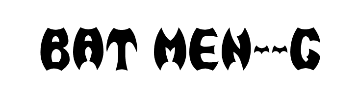 BAT MEN__G Font