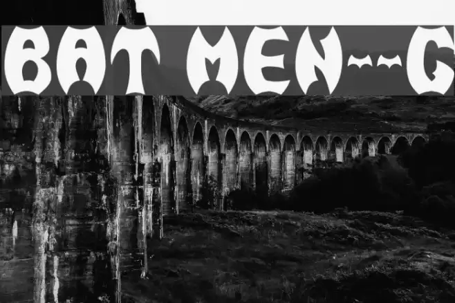 BAT MEN__G Font examples