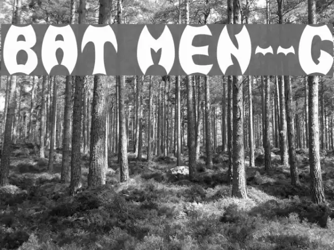 BAT MEN__G フォント examples