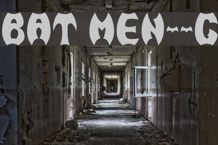 BAT MEN__G フォント examples