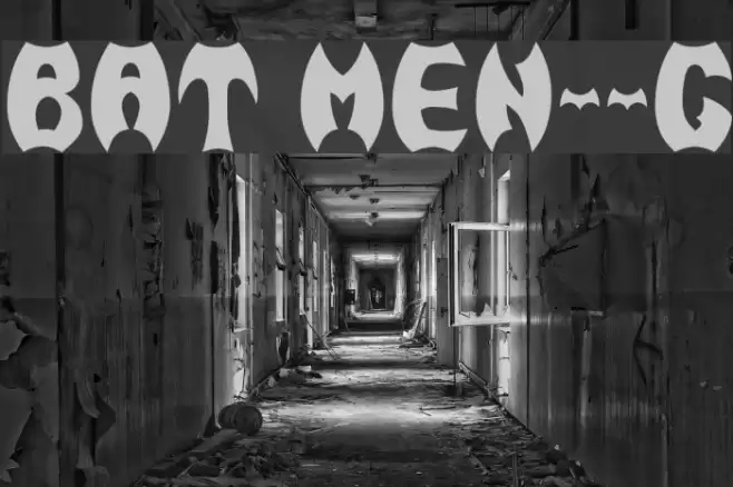 BAT MEN__G フォント examples