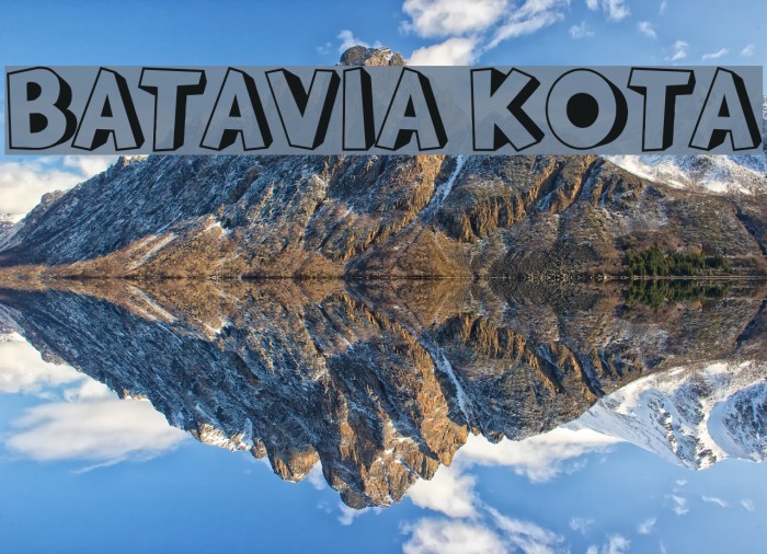 BATAVIA KOTA Font examples