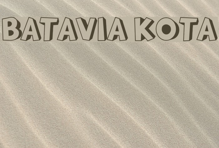 BATAVIA KOTA Font examples