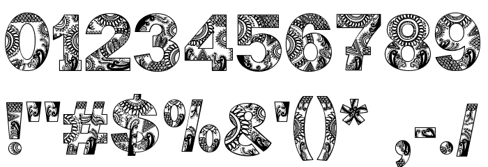 BATIK WORLDWIDE Font OTHER CHARS