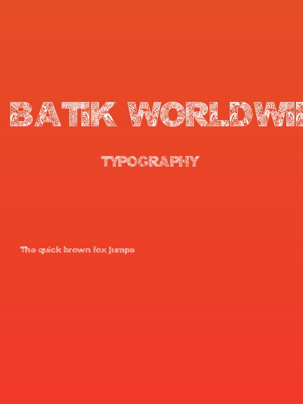 BATIK WORLDWIDE Poster