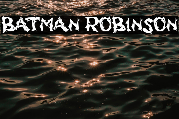 BATMAN ROBINSON Example 1