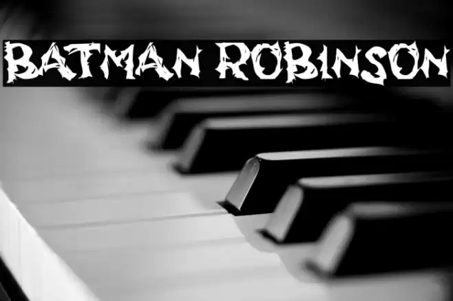 BATMAN ROBINSON Font examples