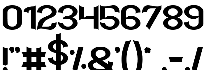 BATMAN Font OTHER CHARS