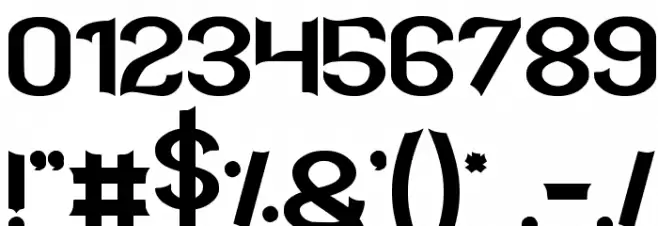 BATMAN Font OTHER CHARS