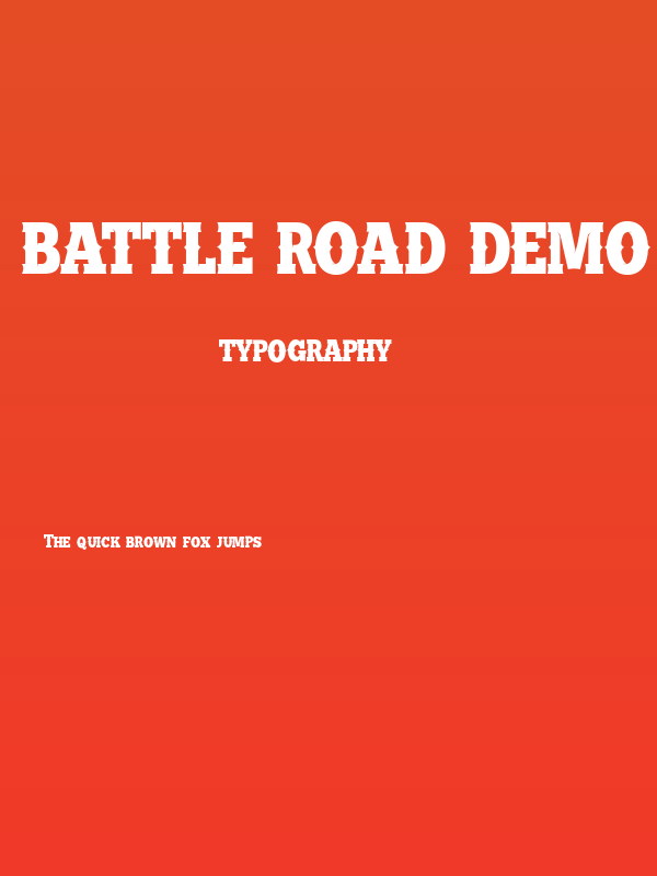 BATTLE ROAD DEMO Poster