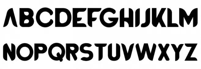 BATTLEROYALEFONT-Bold Caratteri MAIUSCOLE