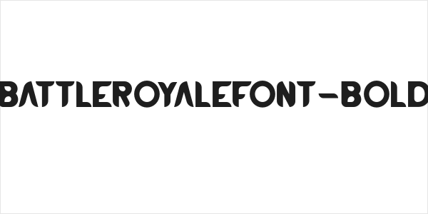 BATTLEROYALEFONT-Bold Logo