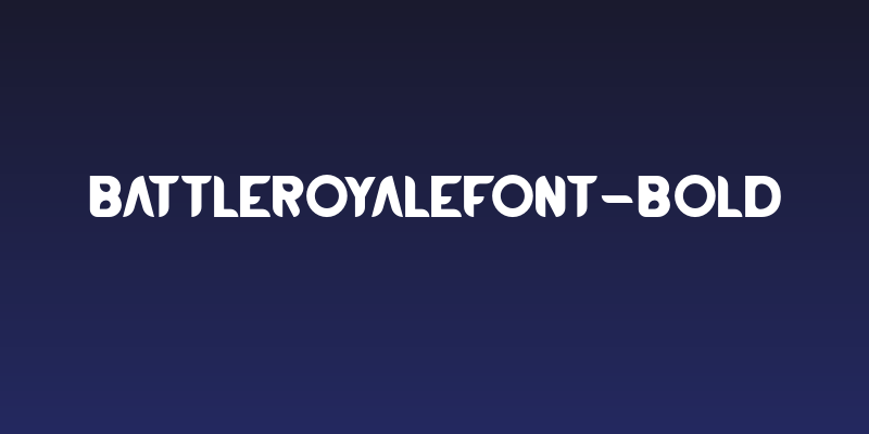 BATTLEROYALEFONT-Bold Social Header