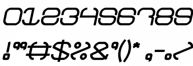 BAVARIA Bold Italic Font OTHER CHARS