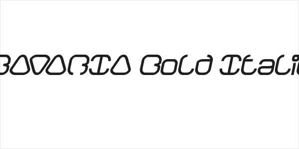 BAVARIA Bold Italic Logo