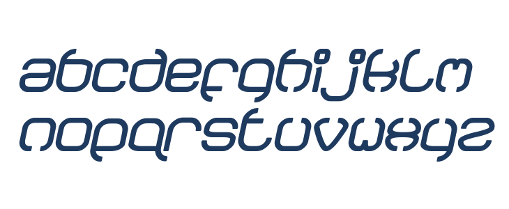 BAVARIA Bold Italic Lowercase