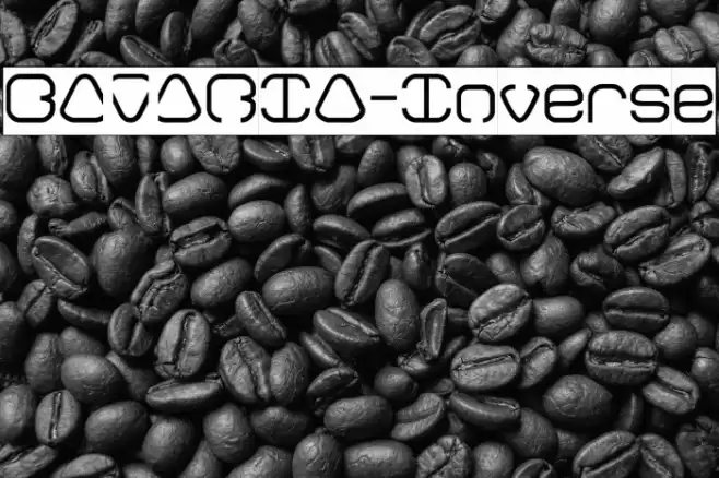 BAVARIA-Inverse Font examples