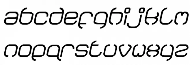 BAVARIA Italic फ़ॉन्ट लोअरकेस