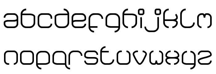 BAVARIA-Light Font LOWERCASE